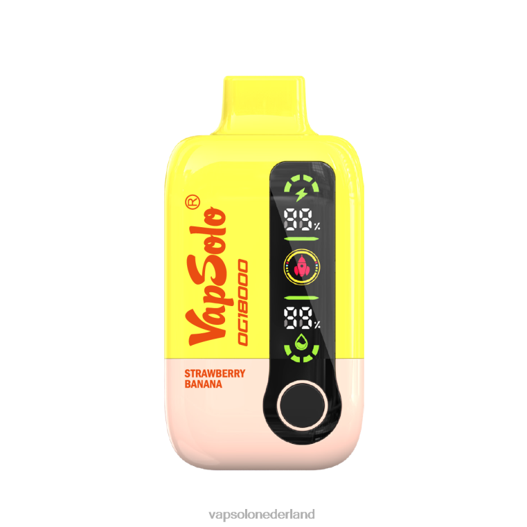 VapSolo DG18000 wegwerp damp aardbei banaan 4F6RX56 - Vapsolo Vape