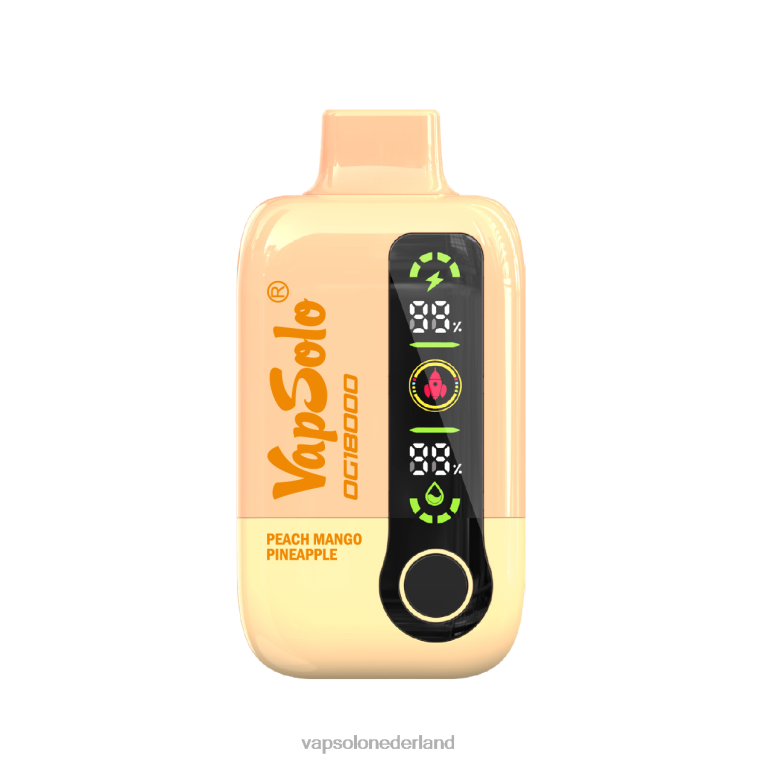 VapSolo DG18000 wegwerp damp perzik-mango-ananas 4F6RX53 - Vapsolo Nederland