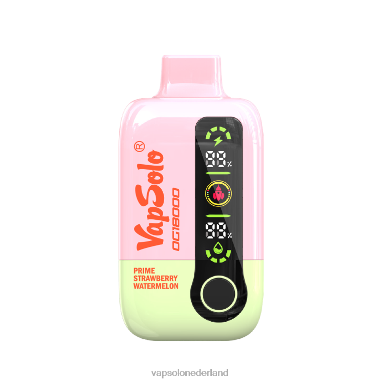 VapSolo DG18000 wegwerp damp prime aardbei-watermeloen 4F6RX54 - Vapsolo Review