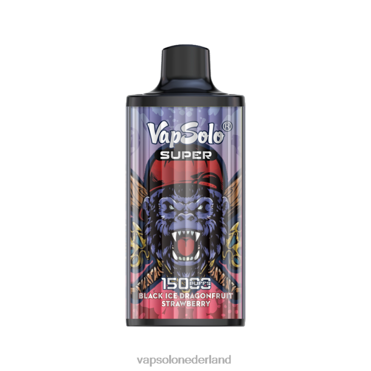 VapSolo SUPER wegwerp damp zwarte ijs drangofruit aardbei 4F6RX13 - Vapsolo Nederland