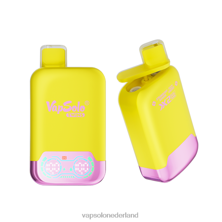 VapSolo TWINS wegwerp damp aardbei-banaan en koolzuurhoudende kers 4F6RX32 - Vapsolo Vape