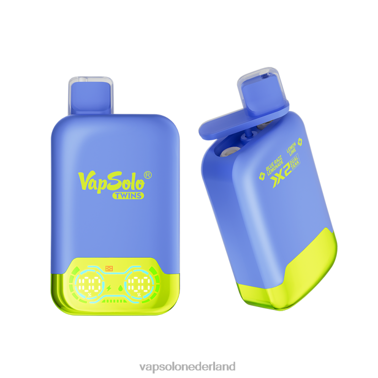 VapSolo TWINS wegwerp damp blauwe razz limonade en citroenlimoen 4F6RX26 - Vapsolo Review