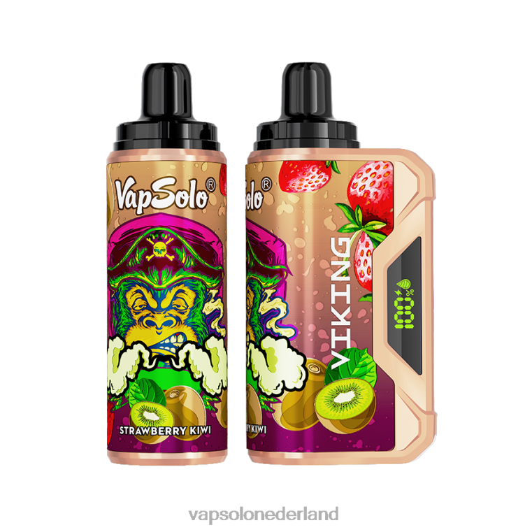 VapSolo VIKING wegwerp damp aardbei-kiwi 4F6RX44 - Vapsolo Vape