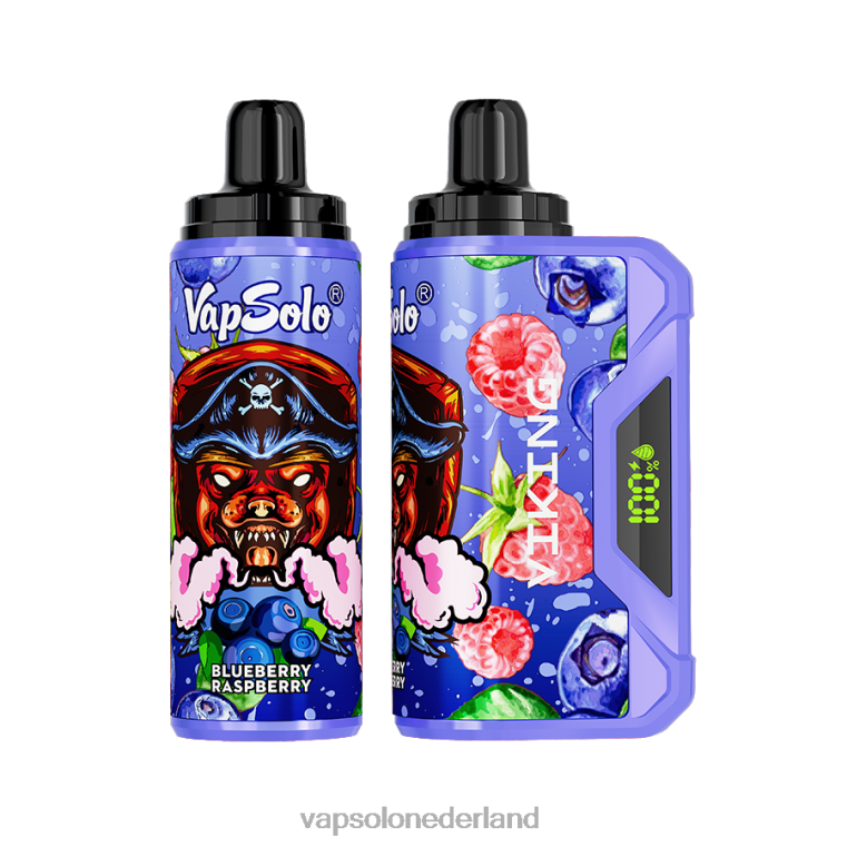 VapSolo VIKING wegwerp damp bosbes framboos 4F6RX38 - Vapsolo Review