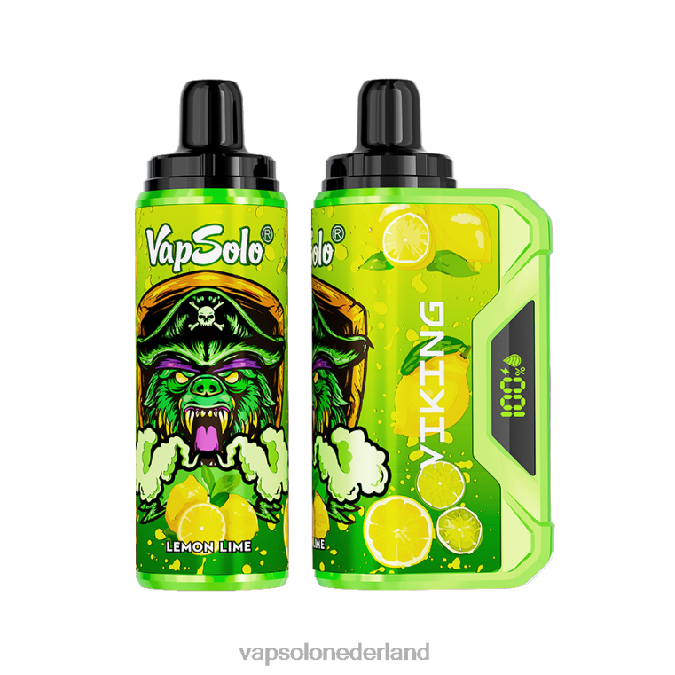 VapSolo VIKING wegwerp damp citroen limoen 4F6RX40 - Vapsolo Vape